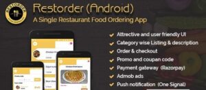 Restorder (Android) v1.3 - A single restaurant food ordering app