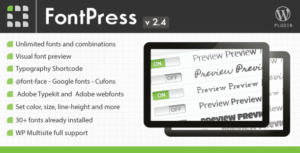 FontPress - Wordpress Font Manager