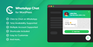 WhatsApp Chat WordPress