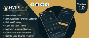 HYIPLab v1.1 - Cross Platform Mobile Application