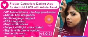 Flutter Complete Dating App for Android & iOS with Admin Panel v1.1.0