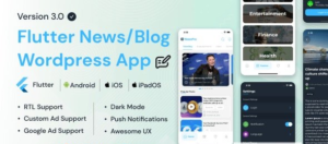 NewsPro v3.2 - Blog/News/Article App For Wordpress