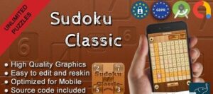 Sudoku Classic (Admob + GDPR + Android Studio) - June 2023