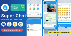 Super Chat v3.1 - Android Chatting App with Group Chats and Voice/Video Calls - Whatsapp Clone