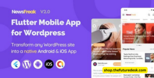 Newsfreak v2.0.5 - Flutter Mobile App for WordPress